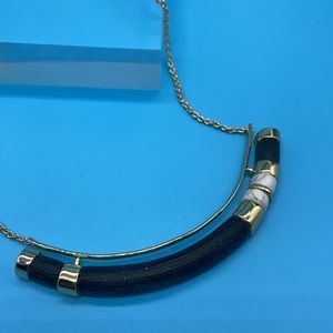 Crescent Color Blocked Necklace